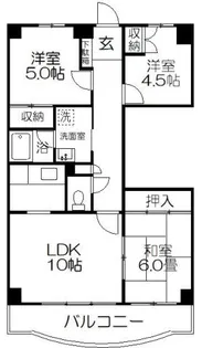 シャルマン5【6階】の間取り