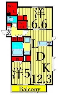 ルノン【3階】の間取り