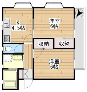 ドミール中町【1階】の間取り