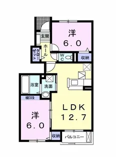 サンキャッスルS VI【1階】の間取り
