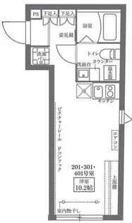 COCOCUBE北千住【2階】の間取り