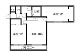 ルミナスゆり【3階】の間取り