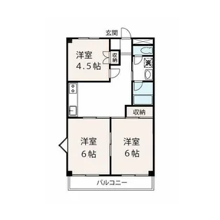 ハイツ堂山【3階】の間取り