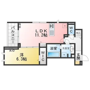 リヴェースとよくに【3階】の間取り