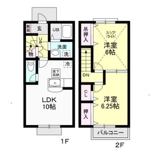 Cielo A【2階】の間取り