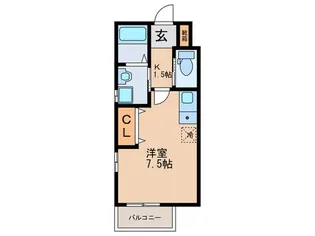 Lape・天美【2階】の間取り
