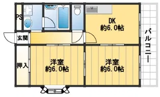 メゾンカルム【4階】の間取り