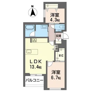 ハレ アネラ【2階】の間取り
