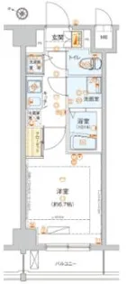 ハーモニーレジデンス池上【2階】の間取り