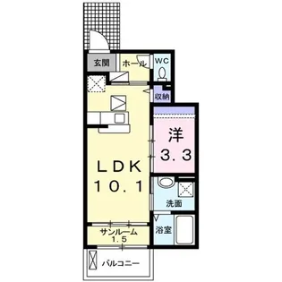 アクアーリオ【1階】の間取り