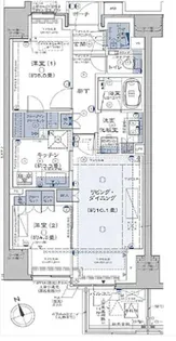 プラウド銀座東レジデンス【5階】の間取り