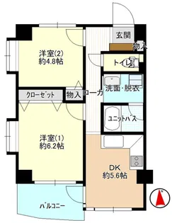 グランドヒルズ筑波学園都市 壱番館【4階】の間取り
