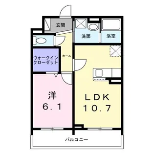 カーサ・ミキーオ桂【2階】の間取り