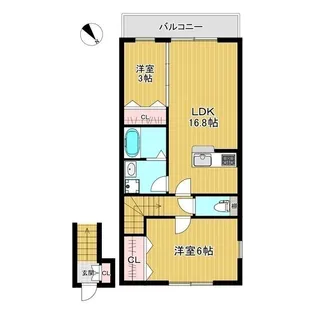 シャルム【2階】の間取り