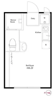 カルム大岡山【1階】の間取り