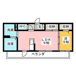 Clair Shinhama【2階】の間取り