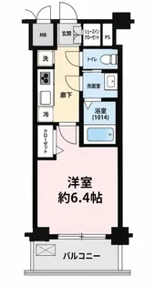 ディアレイシャス名古屋太閤通【7階】の間取り