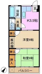コーポ緑【2階】の間取り