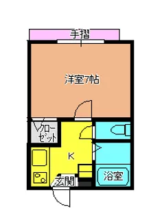 リトルハイツ【1階】の間取り