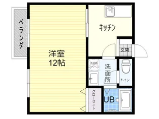 フォーブル三重野【2階】の間取り