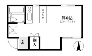 東京都新宿区大久保2【アパート】の間取り