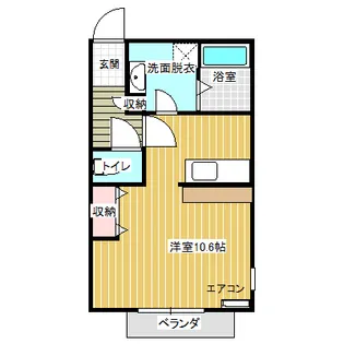 新潟県新潟市秋葉区中村【アパート】の間取り