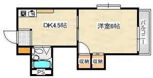 ロイヤルシャトー【4階】の間取り