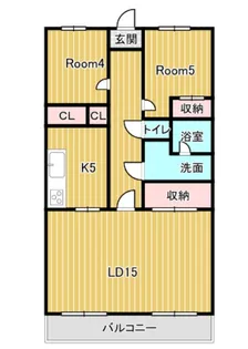 市川東レジデンス【6階】の間取り