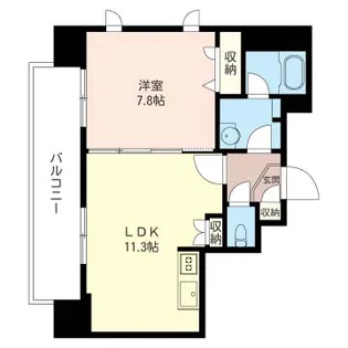 マストライフ入谷【10階】の間取り