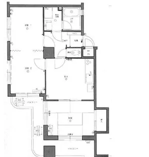 福岡県福岡市中央区春吉2【マンション】の間取り