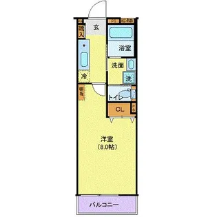 アリュール北仙台【2階】の間取り