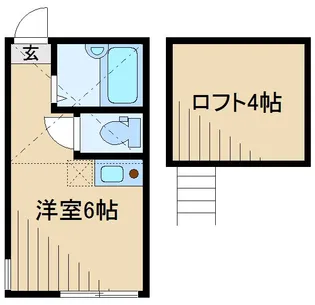 神奈川県横浜市鶴見区上の宮2【アパート】の間取り
