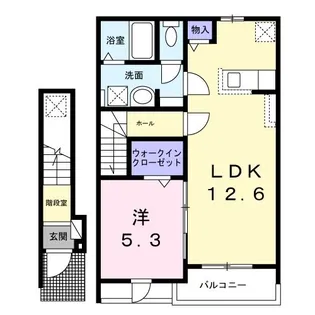 大阪府岸和田市西大路町【アパート】の間取り