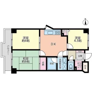 ホワイトプラム【2階】の間取り