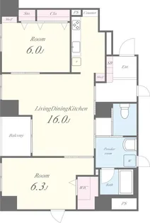 カノン甲南山手【7階】の間取り