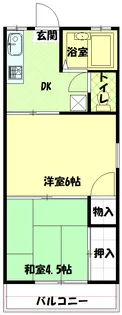 東京都武蔵村山市三ツ木2【アパート】の間取り