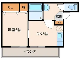 ジョイフル塚口【2階】の間取り