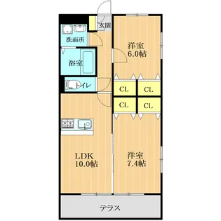 CRECIA【1階】の間取り