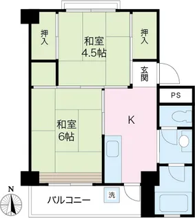 サニーガーデン明野【2階】の間取り