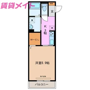 ベイフィールド【2階】の間取り