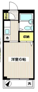 コスモ宝泉【1階】の間取り