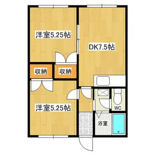 エレガントハイツA【2階】の間取り