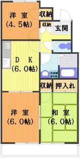 ファミリーハイツ【2階】の間取り