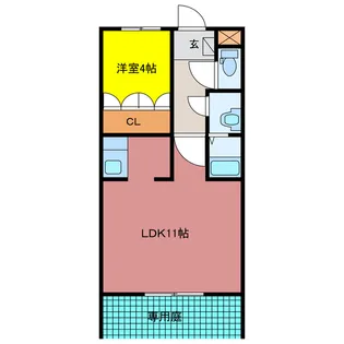 ディア【1階】の間取り