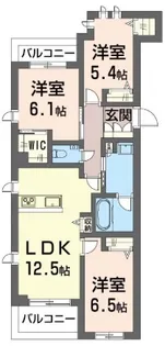 エクラージュ目白【3階】の間取り