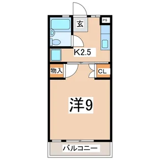 福島県郡山市開成2【アパート】の間取り