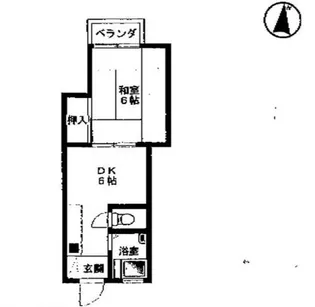 第三通南ビル【3階】の間取り