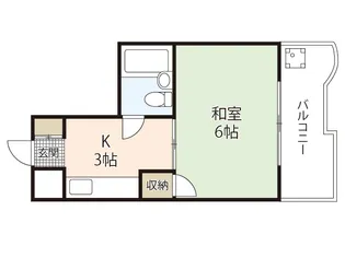 ジョイパレス南観音【7階】の間取り