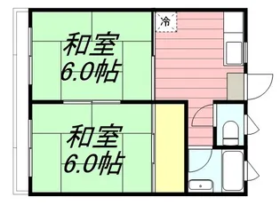 コーポ・シーズン【2階】の間取り
