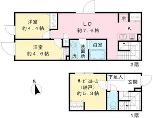 Coeur Blanc八幡山の間取り